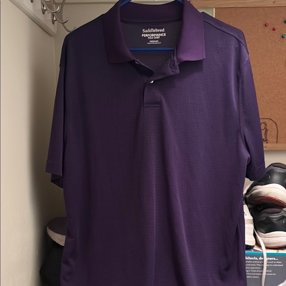 Saddlebred Purple Performance Polo Shirt